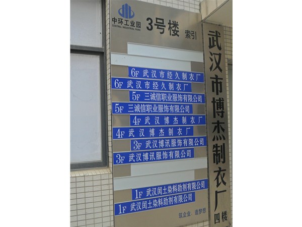 工業園索引牌